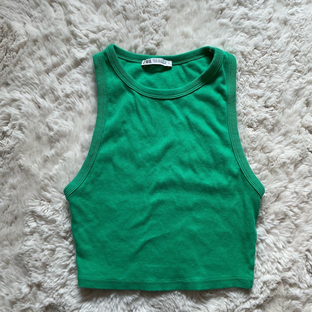 Zara Vibrant Green Tank Top